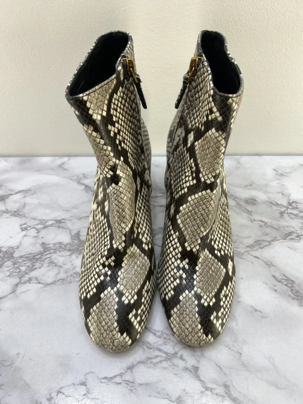 Tory Burch Women's Kira animal print black & White Boot Size 7 M